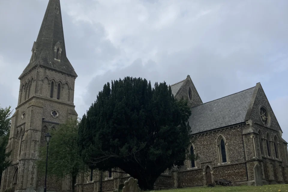 Gothic Revival church in the Early English style exterior