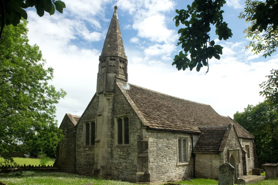 Image of the exterior of the stone built church