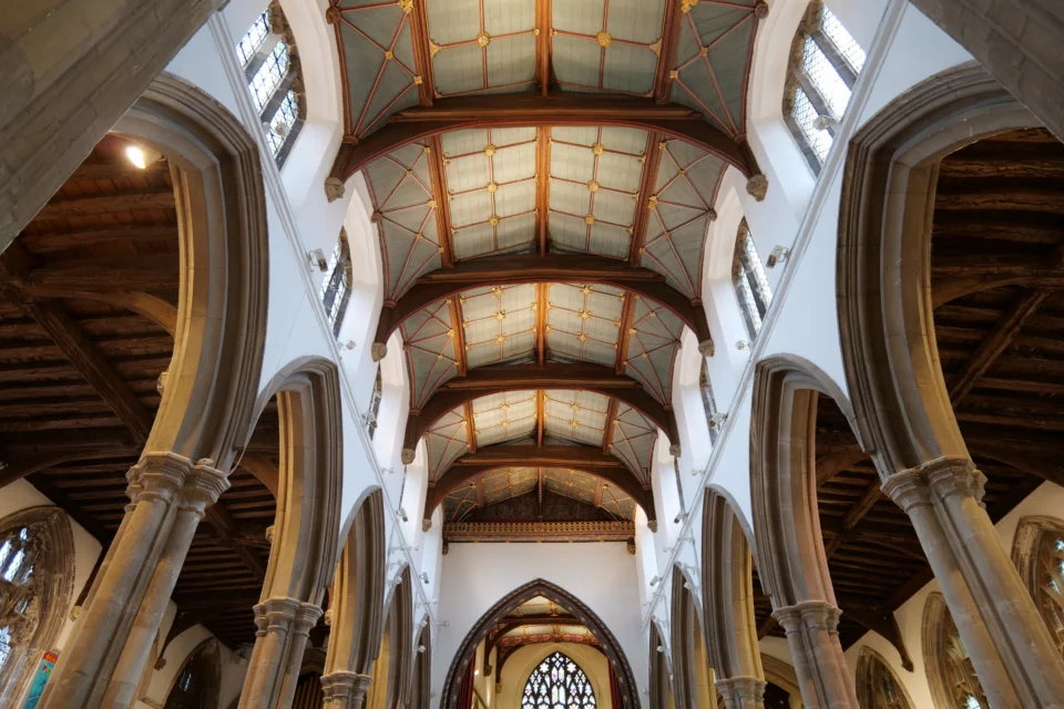 View of the impressive interior