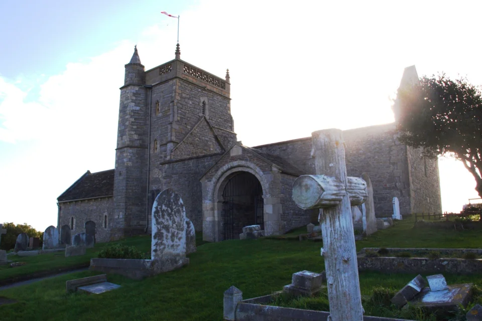 Side external view of the church from the yard
