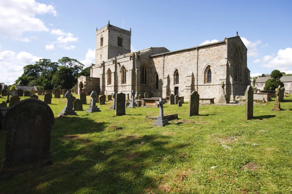 View of the church from the grave yard